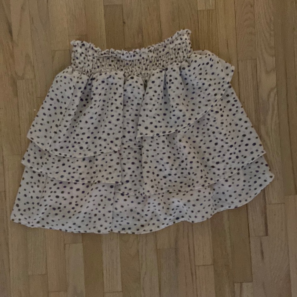 H&M skirt, toffee and black, size 10